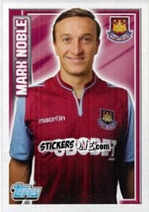 Sticker Mark Noble - Premier League Inglese 2012-2013 n. 332 - Topps