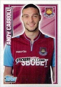 Sticker Andy Carroll - Premier League Inglese 2012-2013 n. 336 - Topps
