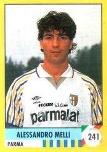 Sticker Alessandro Melli - Il Grande Calcio 1992
 n. 241 - Vallardi