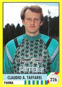 Sticker Claudio A. Taffarel - Il Grande Calcio 1992
 n. 226 - Vallardi