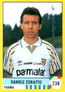 Sticker Daniele Zoratto - Il Grande Calcio 1992
 n. 238 - Vallardi