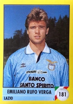 Cromo Emiliano Rufo Verga