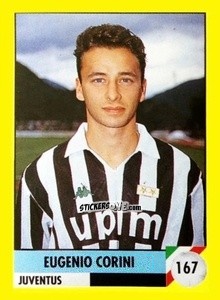 Sticker Eugenio Corini - Il Grande Calcio 1992
 n. 167 - Vallardi