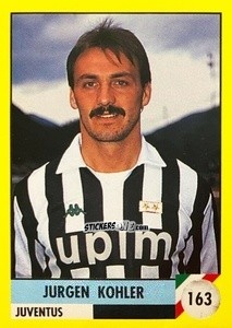 Cromo Jürgen Kohler - Il Grande Calcio 1992
 n. 163 - Vallardi