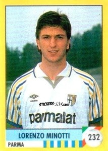 Sticker Lorenzo Minotti - Il Grande Calcio 1992
 n. 232 - Vallardi