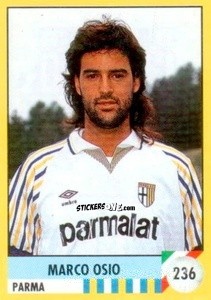 Sticker Marco Osio - Il Grande Calcio 1992
 n. 236 - Vallardi