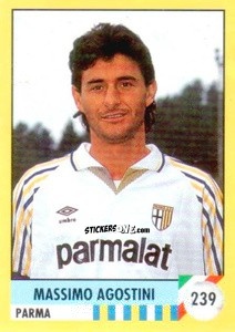 Sticker Massimo Agostini - Il Grande Calcio 1992
 n. 239 - Vallardi