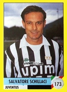 Sticker Salvatore Schillaci - Il Grande Calcio 1992
 n. 173 - Vallardi