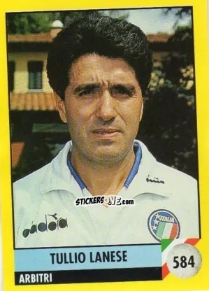 Sticker Tullio Lanese - Il Grande Calcio 1992
 n. 584 - Vallardi