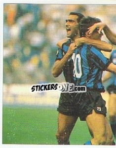 Sticker Bergomi / Matthaus / Serena (1989-90) - La Storia dell'Inter
 n. 309 - Masters Edizioni