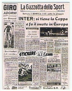 Sticker La Gazzetta dello Sport - 1964-65 - La Storia dell'Inter
 n. 131 - Masters Edizioni