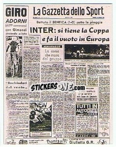 Sticker La Gazzetta dello Sport - 1964-65 - La Storia dell'Inter
 - Masters Edizioni