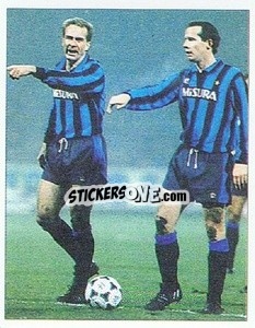 Sticker Rummenigge / Liam Brady - 1984-85 - La Storia dell'Inter
 n. 244 - Masters Edizioni