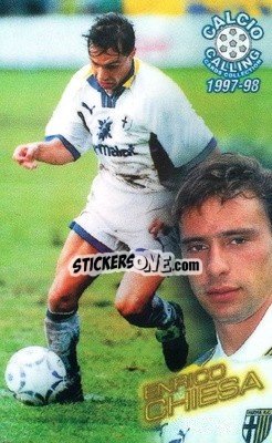 Sticker Enrico Chiesa - Calcio Calling 1997-1998
 - Panini