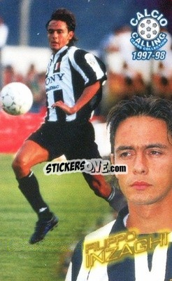 Sticker Filippo Inzaghi - Calcio Calling 1997-1998
 - Panini