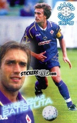 Sticker Gabriel Omar Batistuta - Calcio Calling 1997-1998
 n. 8 - Panini
