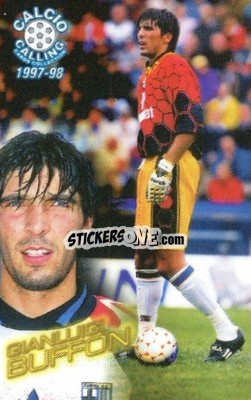 Sticker Gianluigi Buffon - Calcio Calling 1997-1998
 n. 12 - Panini