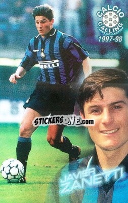 Sticker Javier Zanetti - Calcio Calling 1997-1998
 - Panini