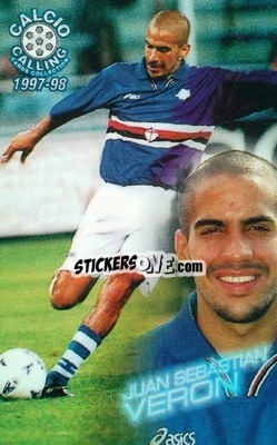 Sticker Juan Sebastian Veron - Calcio Calling 1997-1998
 - Panini