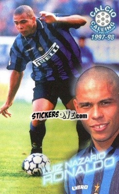 Sticker Luiz Nazario Ronaldo - Calcio Calling 1997-1998
 n. 44 - Panini