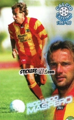 Sticker Riccardo Maspero - Calcio Calling 1997-1998
 - Panini
