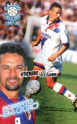 Sticker Roberto Baggio - Calcio Calling 1997-1998
 - Panini
