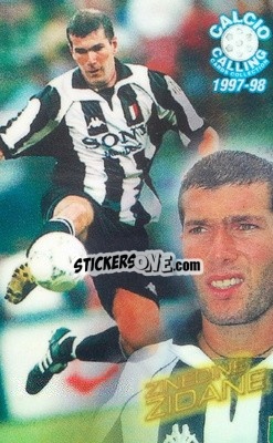 Sticker Zinedine Zidane - Calcio Calling 1997-1998
 n. 55 - Panini