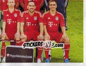 Sticker Mannschaft - FC Bayern München 2012-2013 n. 7 - Panini
