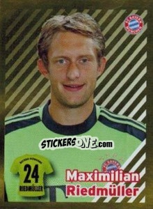Sticker Maximilian Riedmüller - FC Bayern München 2012-2013 n. 26 - Panini