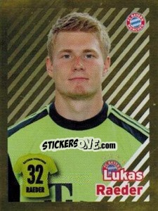 Sticker Lukas Raeder - FC Bayern München 2012-2013 n. 27 - Panini