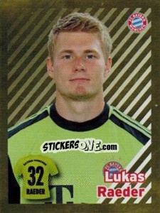 Sticker Lukas Raeder - FC Bayern München 2012-2013 - Panini