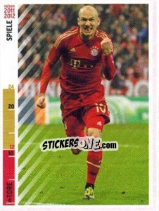 Sticker Arjen Robben - FC Bayern München 2012-2013 n. 84 - Panini
