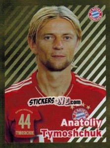Cromo Anatoliy Tymoshchuk - FC Bayern München 2012-2013 n. 122 - Panini