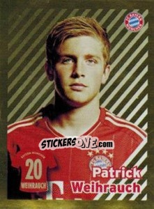 Sticker Patrick Weihrauch - FC Bayern München 2012-2013 n. 126 - Panini