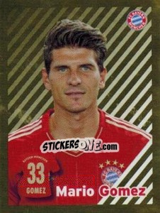 Sticker Mario Gomez - FC Bayern München 2012-2013 n. 145 - Panini