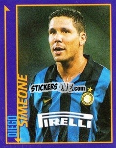 Sticker Diego Simeone - Calcio D'Inizio Kick Off 1998-1999
 n. 66 - Merlin