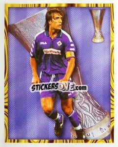 Sticker Gabriel Batistuta - Calcio D'Inizio Kick Off 1998-1999
 n. 107 - Merlin