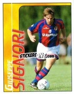 Sticker Giuseppe Signori - Calcio D'Inizio Kick Off 1998-1999
 n. C - Merlin