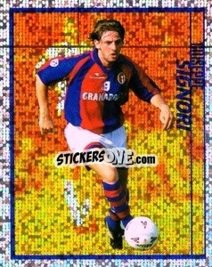 Sticker Giuseppe Signori - Calcio D'Inizio Kick Off 1998-1999
 n. 13 - Merlin