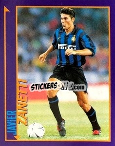 Sticker Javier Zanetti - Calcio D'Inizio Kick Off 1998-1999
 - Merlin