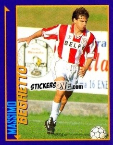 Sticker Massimo Beghetto - Calcio D'Inizio Kick Off 1998-1999
 n. 206 - Merlin
