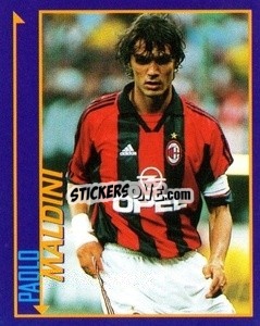 Sticker Paolo Maldini - Calcio D'Inizio Kick Off 1998-1999
 n. 95 - Merlin