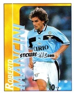 Sticker Roberto Mancini - Calcio D'Inizio Kick Off 1998-1999
 n. B - Merlin