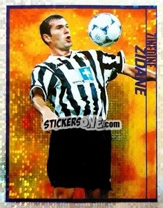 Sticker Zinedine Zidane - Calcio D'Inizio Kick Off 1998-1999
 - Merlin