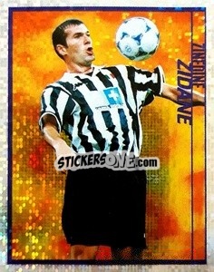 Sticker Zinedine Zidane - Calcio D'Inizio Kick Off 1998-1999
 n. 68 - Merlin