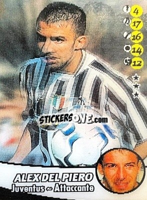 Sticker Alessandro Del Piero - Calcio Animotion 2003-2004
 - PROMINTER