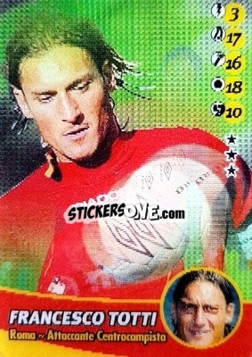 Sticker Francesco Totti - Calcio Animotion 2003-2004
 n. 209 - PROMINTER