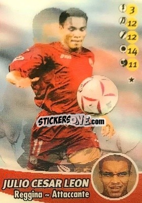 Sticker Julio Cesar Leon - Calcio Animotion 2003-2004
 - PROMINTER