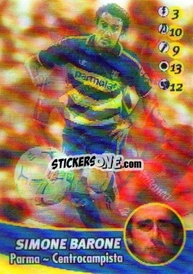 Sticker Simone Barone - Calcio Animotion 2003-2004
 - PROMINTER