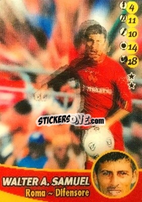 Sticker Walter Adrian Samuel - Calcio Animotion 2003-2004
 - PROMINTER